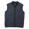 BARBOUR INTERNATIONAL Mens Navy Blue Quilted Button Jacket S Polyester Blend