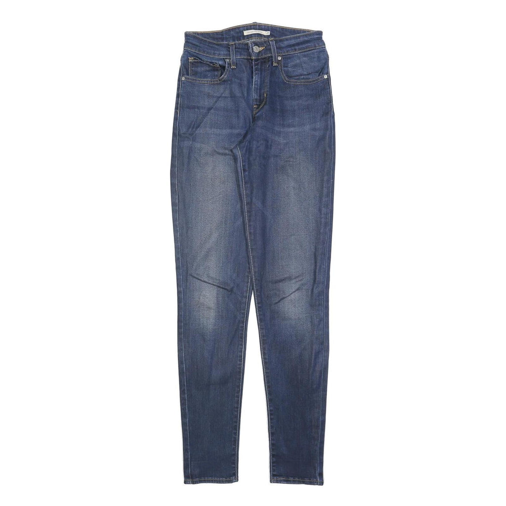 LEVI'S 721 Womens Slim Blue Denim Medium Wash W27 L32 Slim Fit Jeans Zip Closure