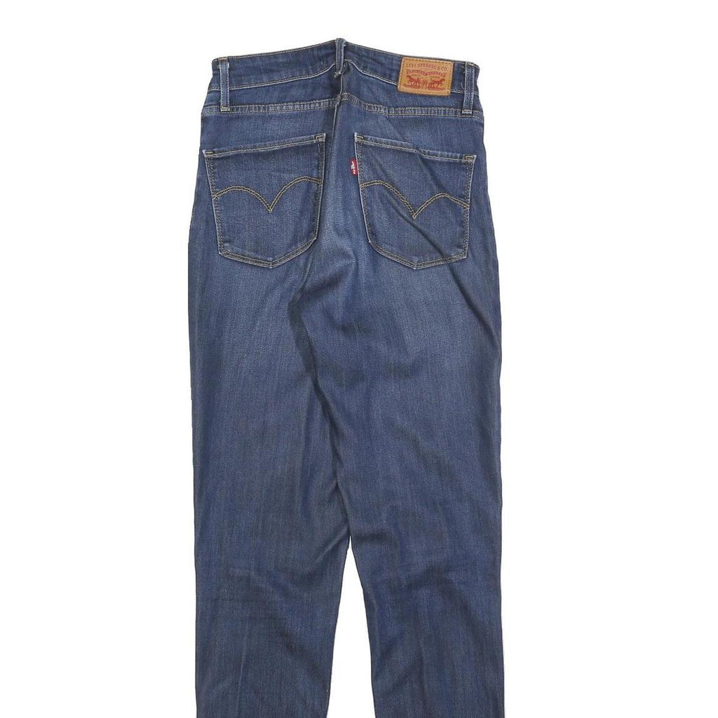 LEVI'S 721 Womens Slim Blue Denim Medium Wash W27 L32 Slim Fit Jeans Zip Closure