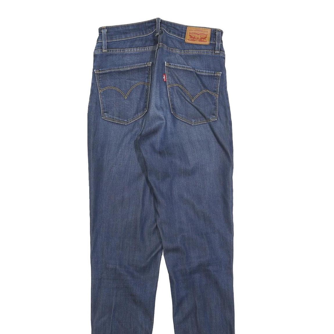 LEVI'S 721 Womens Slim Blue Denim Medium Wash W27 L32 Slim Fit Jeans Zip Closure