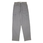 URBAN REPUBLIC Mens Grey Relaxed Straight Trousers W28 L32 Cotton Blend Cargo