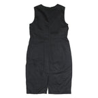 S MAX MARA Womens Black & Cream Sleeveless Day Polyester Sheath Dress M Elegant