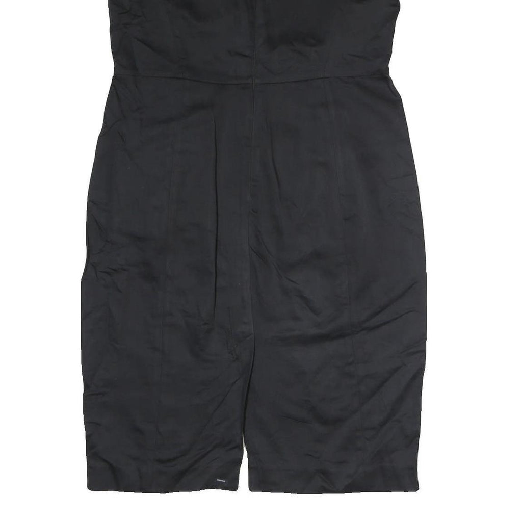 S MAX MARA Womens Black & Cream Sleeveless Day Polyester Sheath Dress M Elegant