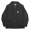 CARHARTT Mens Black Jacket XL Cotton Workwear Zip Pocketed Classic