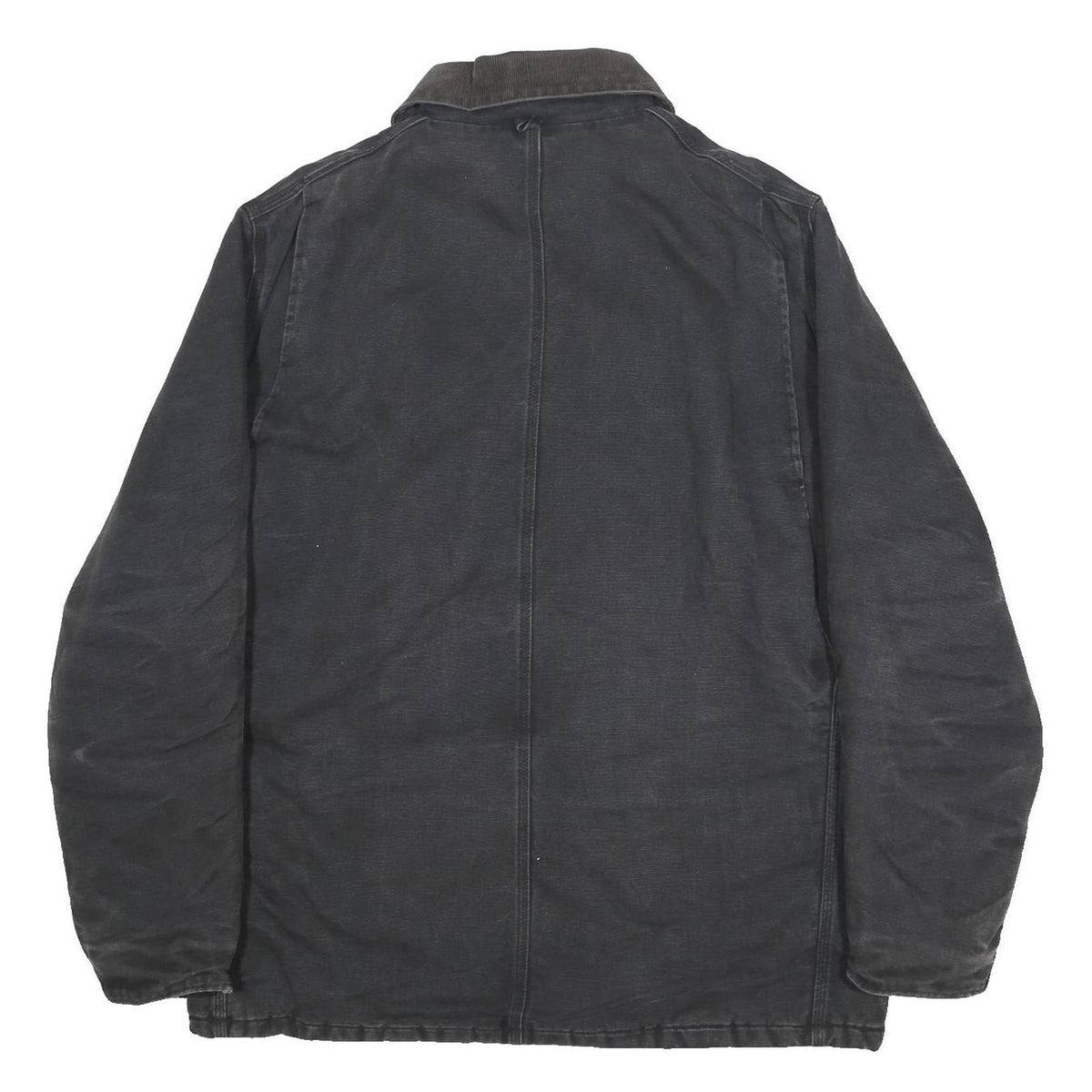 CARHARTT Mens Black Jacket XL Cotton Workwear Zip Pocketed Classic