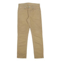 LEVI'S Mens Cotton Blend Slim Beige Trousers W30 L30 Zip Closure Classic Fit