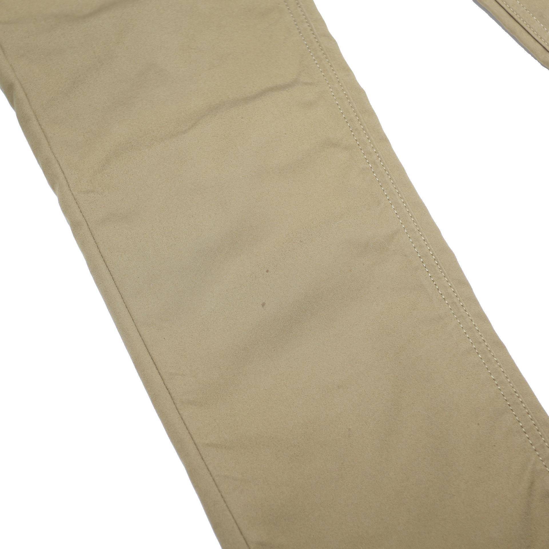 LEVI'S Mens Cotton Blend Slim Beige Trousers W30 L30 Zip Closure Classic Fit