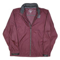 NIKE Mens Maroon Storm-Fit Zip Jacket L Polyester Plain Lightweight Sportswear