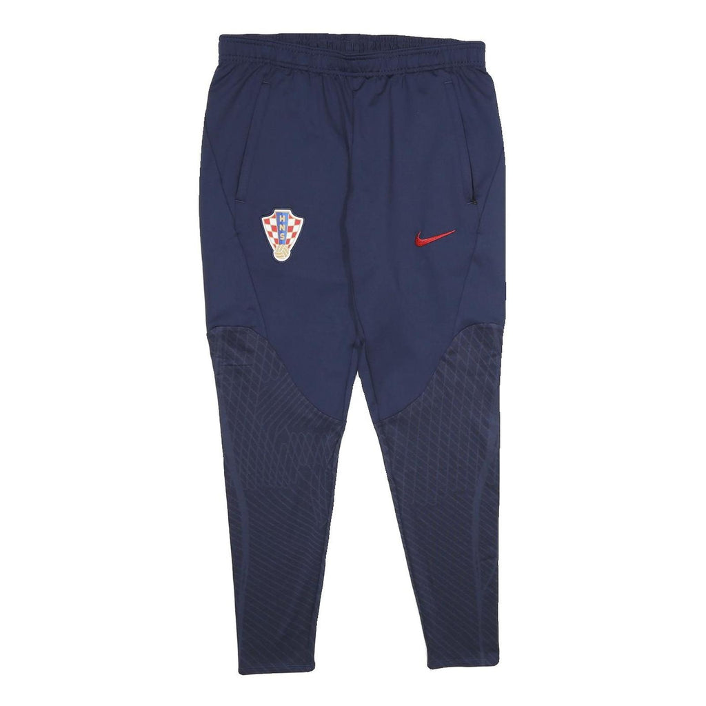 NIKE Mens Joggers Navy Blue Slim Tapered M W30 L28 HNS Crest Swoosh
