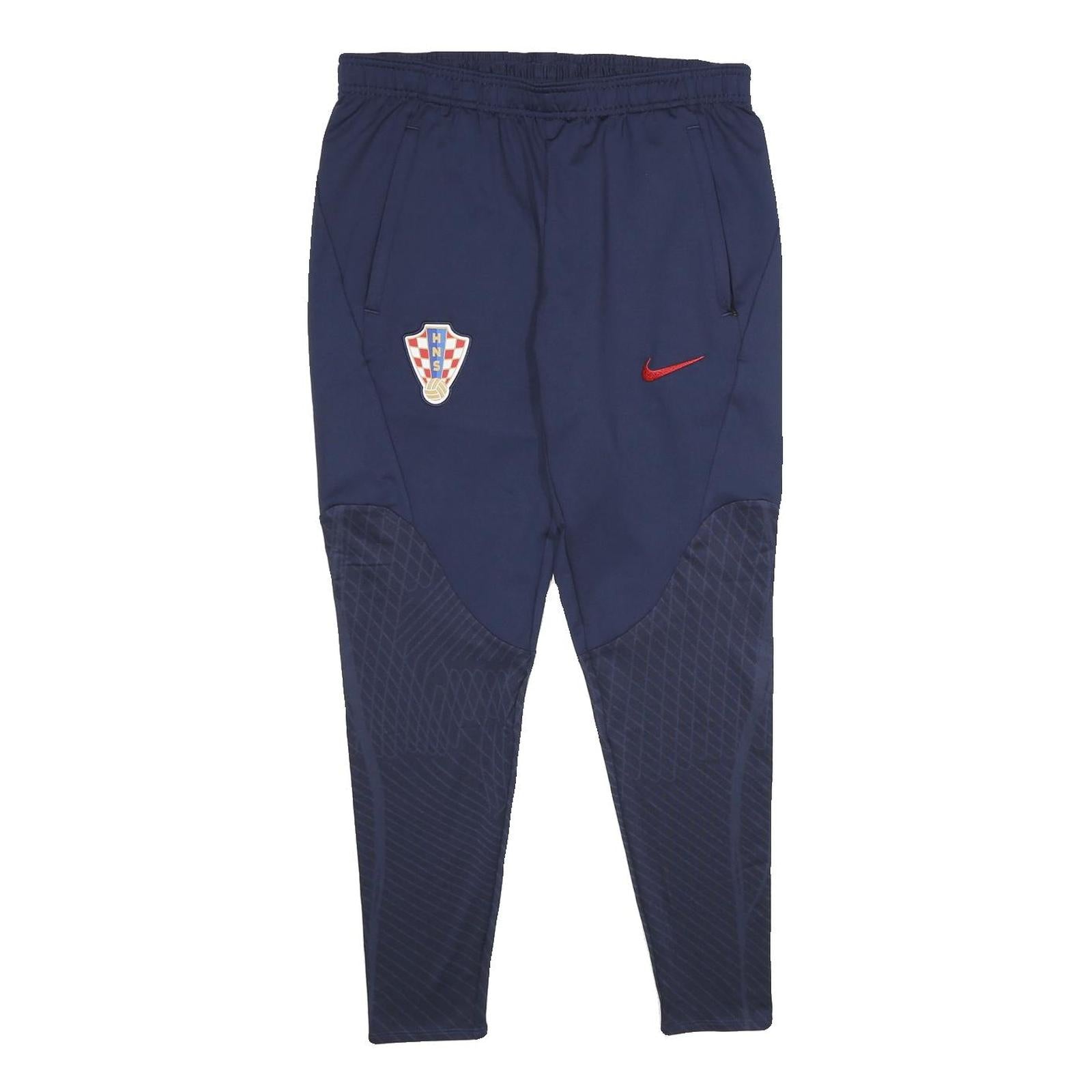 NIKE Mens Joggers Navy Blue Slim Tapered M W30 L28 HNS Crest Swoosh