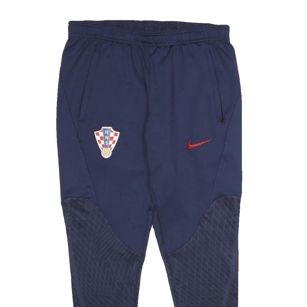 NIKE Mens Joggers Navy Blue Slim Tapered M W30 L28 HNS Crest Swoosh