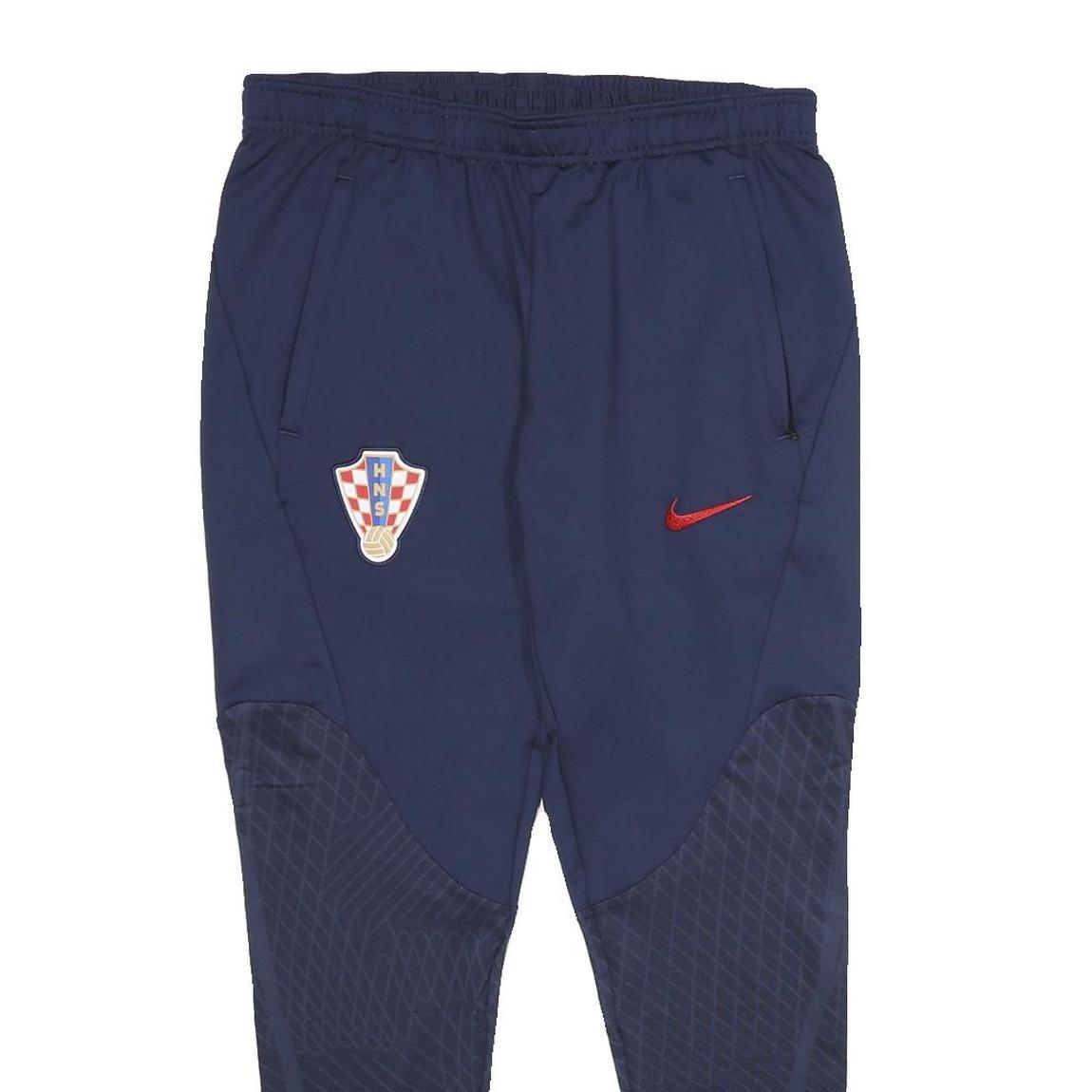 NIKE Mens Joggers Navy Blue Slim Tapered M W30 L28 HNS Crest Swoosh