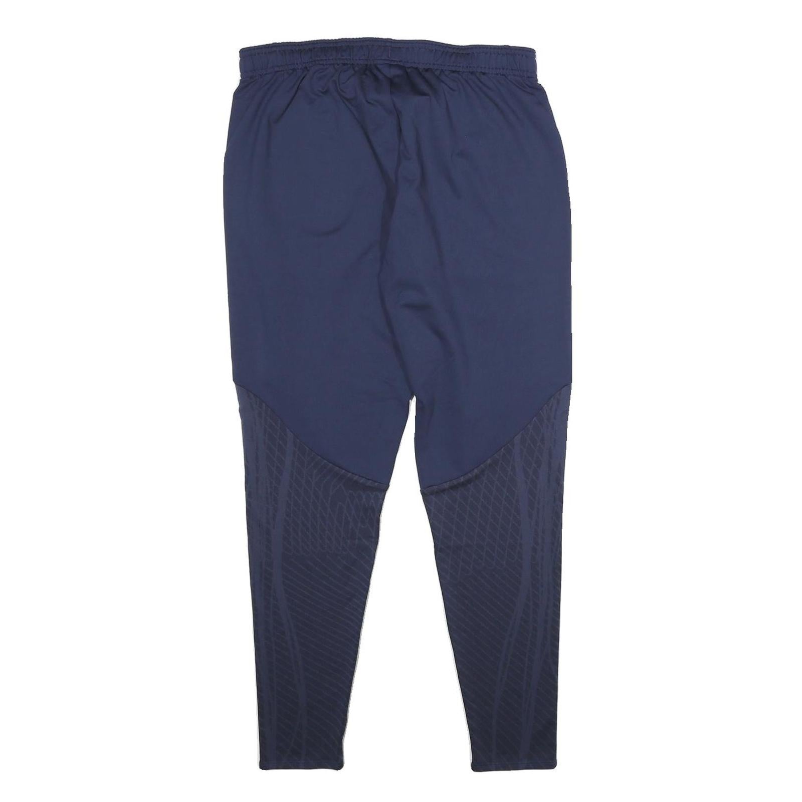 NIKE Mens Joggers Navy Blue Slim Tapered M W30 L28 HNS Crest Swoosh