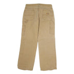 DICKIES Mens Cotton Blend Beige Regular Fit Straight Leg Trousers W32 L29