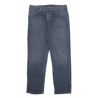 CARHARTT Mens Jeans Blue Regular Straight Denim Medium W38 L33 Workwear Zip