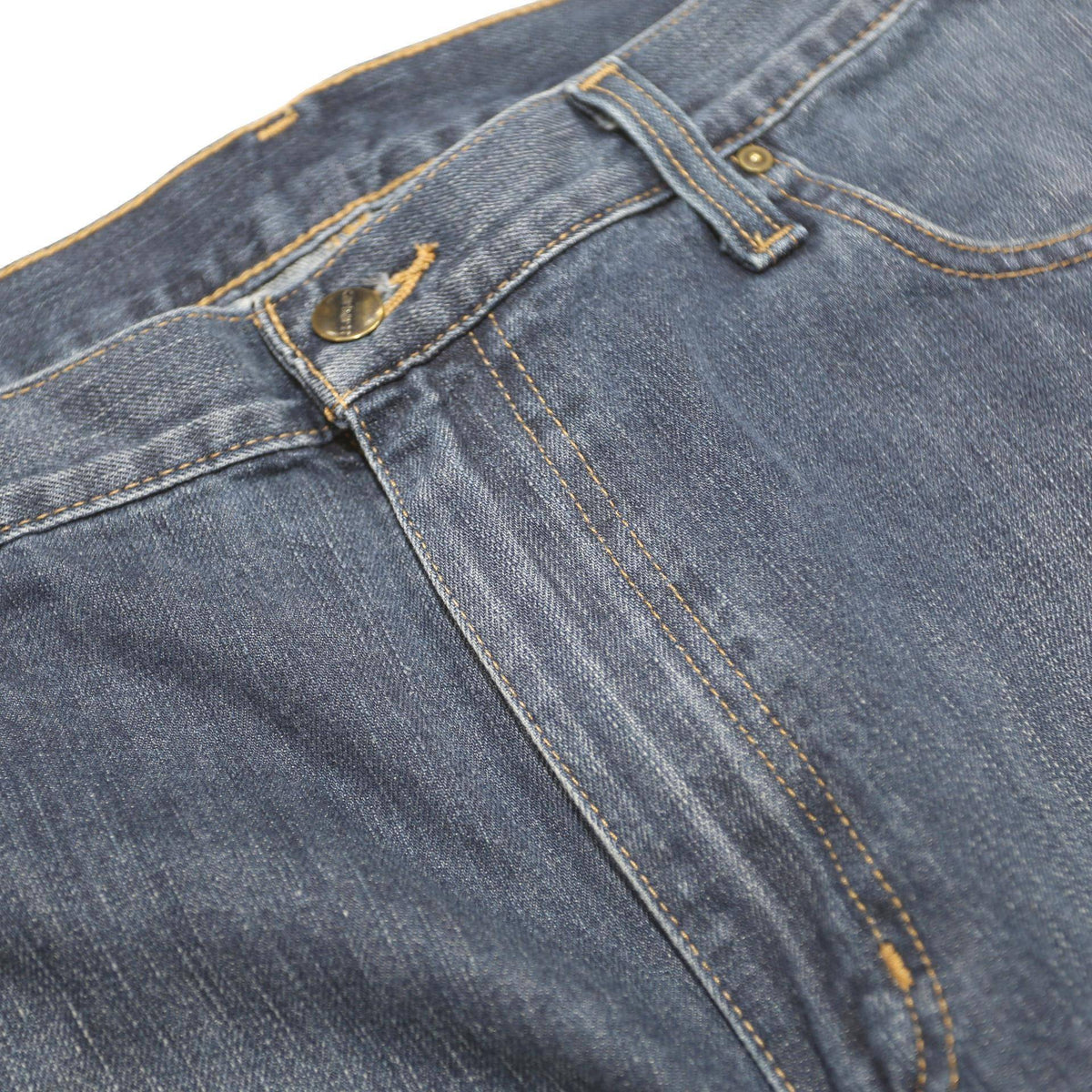 CARHARTT Mens Jeans Blue Regular Straight Denim Medium W38 L33 Workwear Zip
