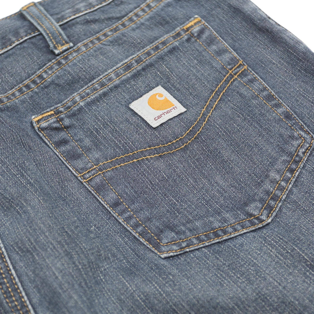 CARHARTT Mens Jeans Blue Regular Straight Denim Medium W38 L33 Workwear Zip