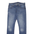 LEVI'S 501 Womens Jeans Blue Regular Straight Denim Medium W32 L32 Classic Fit