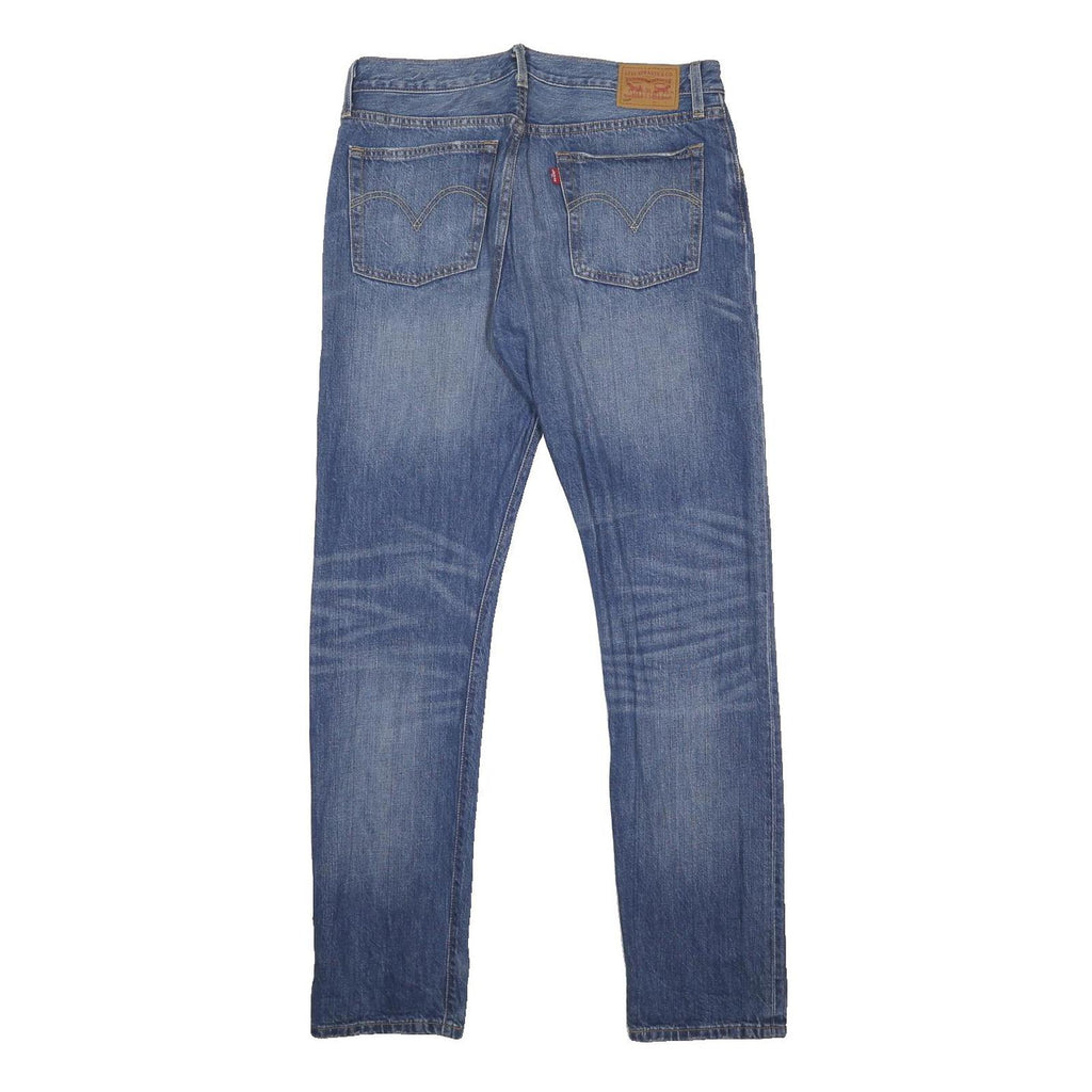 LEVI'S 501 Womens Jeans Blue Regular Straight Denim Medium W32 L32 Classic Fit