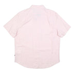 NAUTICA Mens Pink Cotton Blend Shirt L Classic Fit Button Down Collar Casual