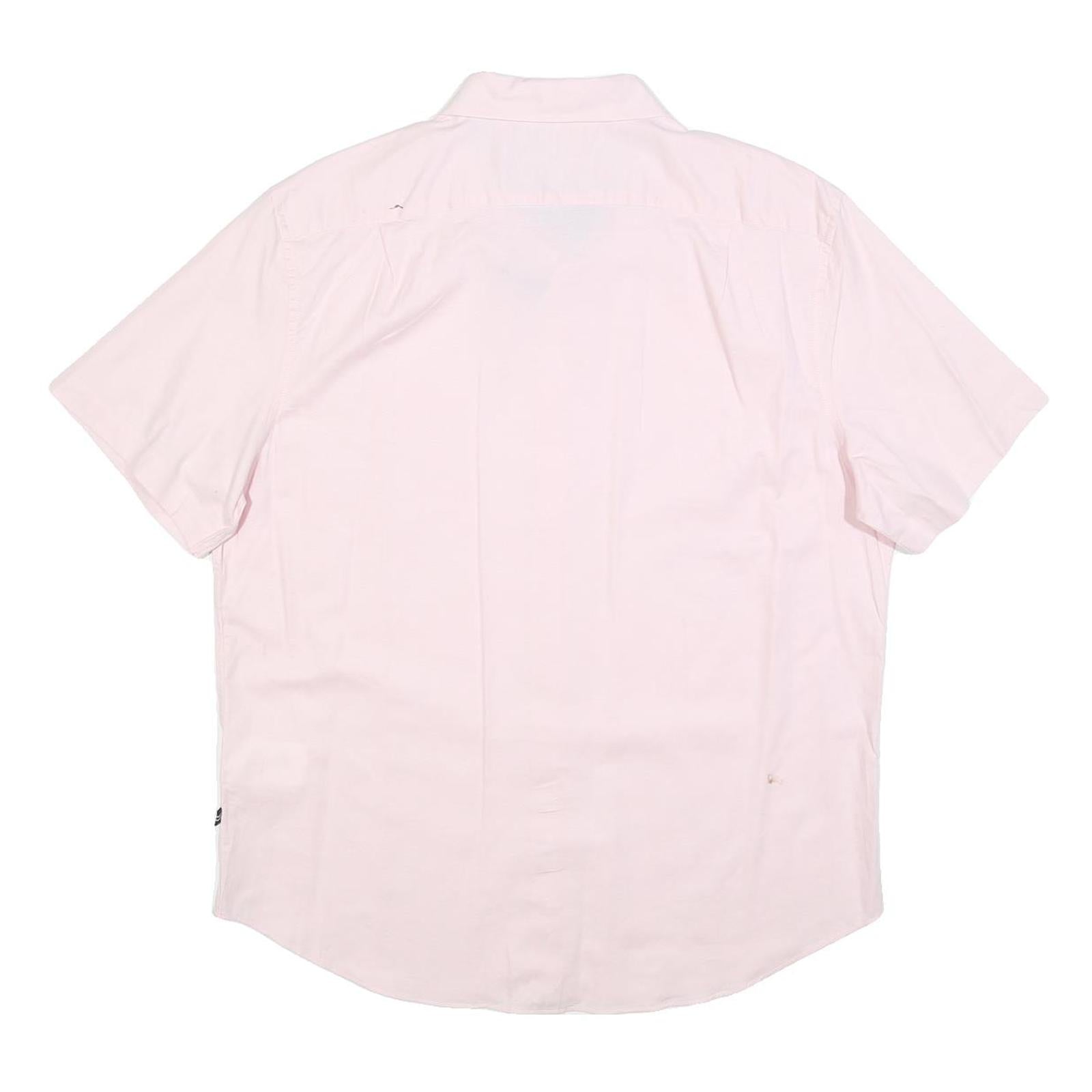 NAUTICA Mens Pink Cotton Blend Shirt L Classic Fit Button Down Collar Casual