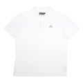 KAPPA Mens White Short Sleeve Plain Polo Shirt L Casual Cotton