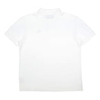 KAPPA Mens White Short Sleeve Plain Polo Shirt L Casual Cotton