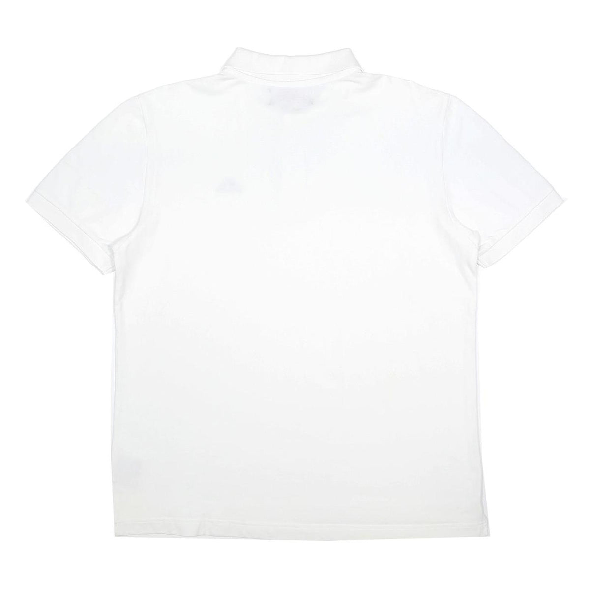 KAPPA Mens White Short Sleeve Plain Polo Shirt L Casual Cotton