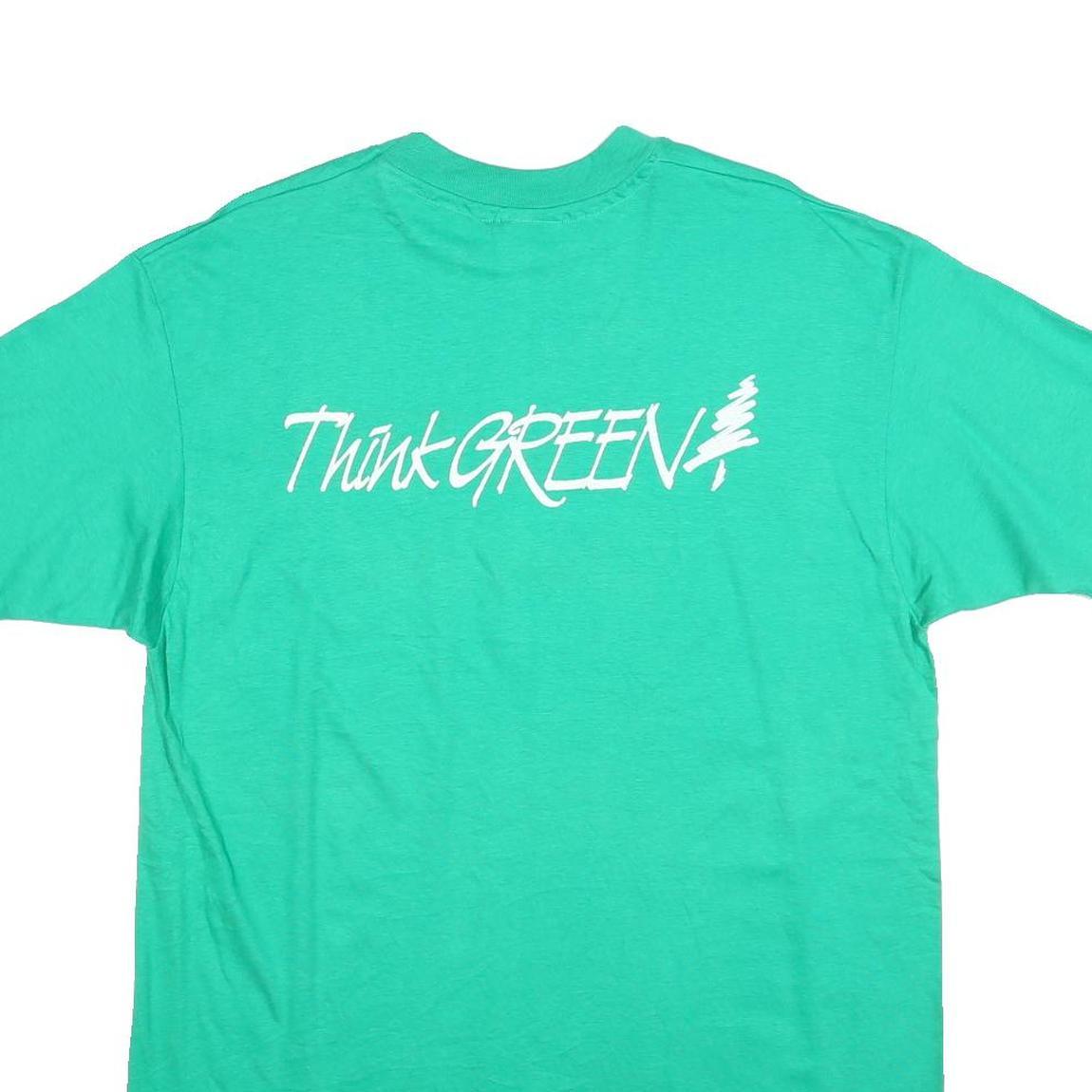 HANES Mens Green Seventh Annual Rodak Run T-Shirt XL Short Sleeve Crew Neck