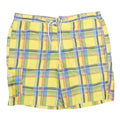 CHAPS Mens Yellow Check Casual Shorts XL W38 Summer Beachwear