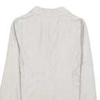 S MAX MARA Womens Grey Cotton Blend Jacket UK 10 Button Closure Classic Fit