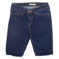 ADIDAS Womens Denim Shorts Blue Slim S W28