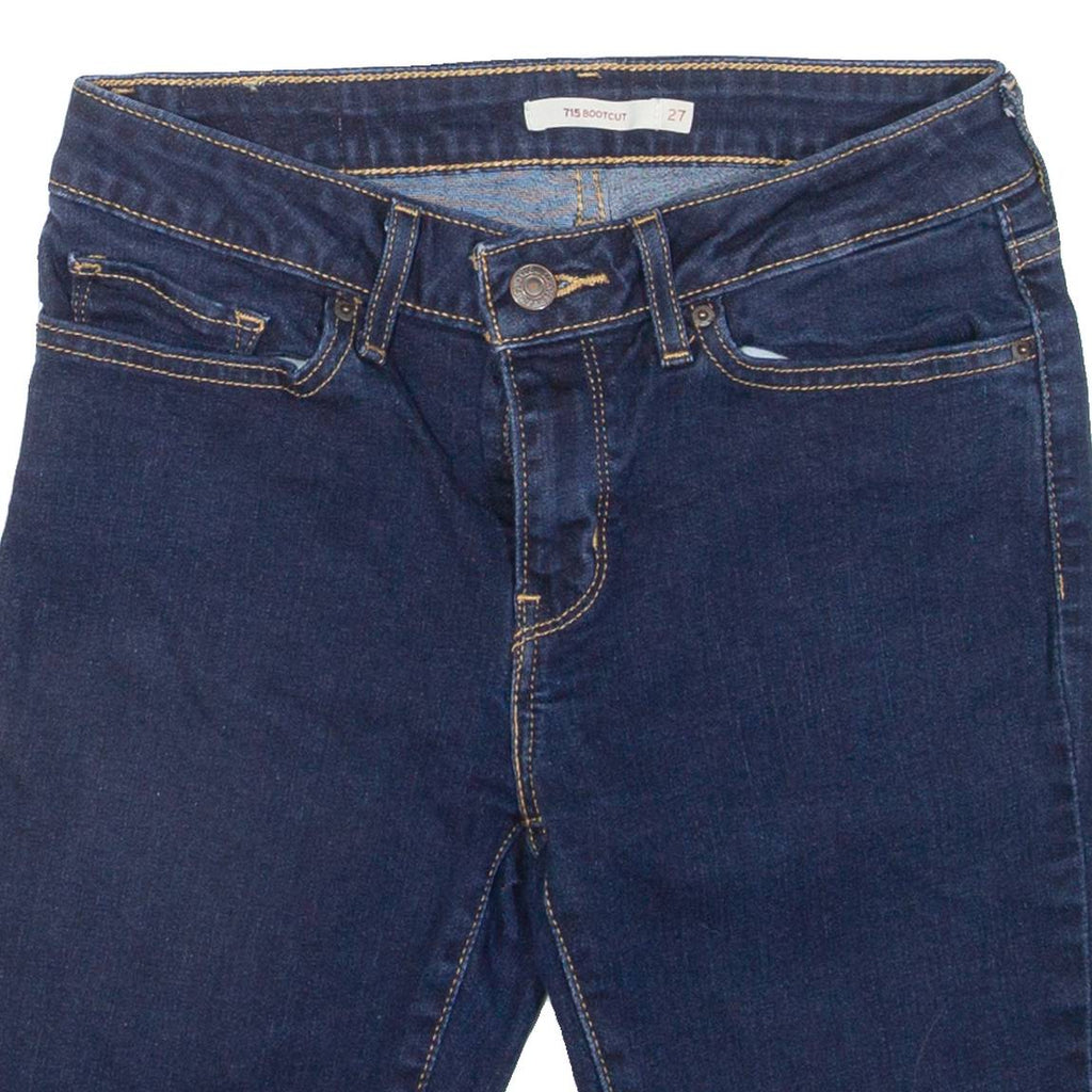 ADIDAS Womens Denim Shorts Blue Slim S W28