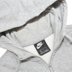 NIKE Mens Grey Just Do It Full Zip Hoodie M Casual Sportswear Cotton Blend