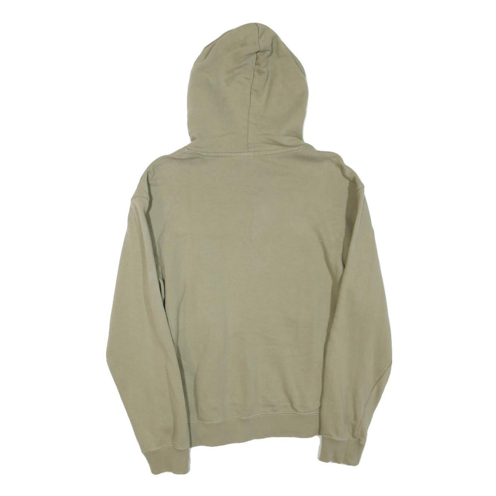 ADIDAS Womens Green ¼ Zip Hoodie S Cotton Blend Casual