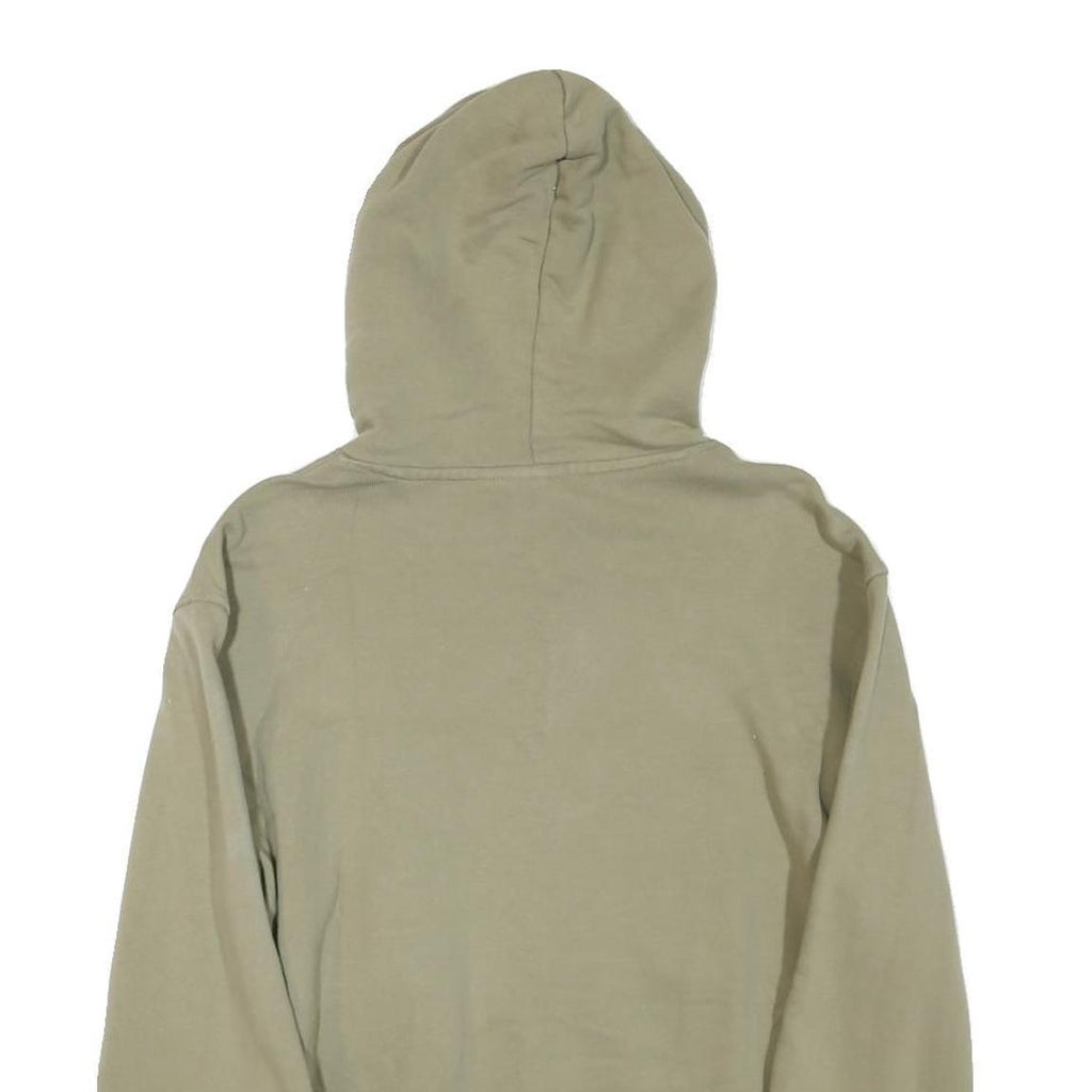 ADIDAS Womens Green ¼ Zip Hoodie S Cotton Blend Casual