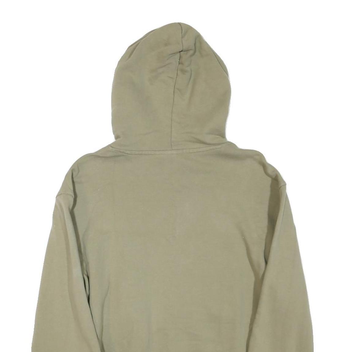 ADIDAS Womens Green ¼ Zip Hoodie S Cotton Blend Casual