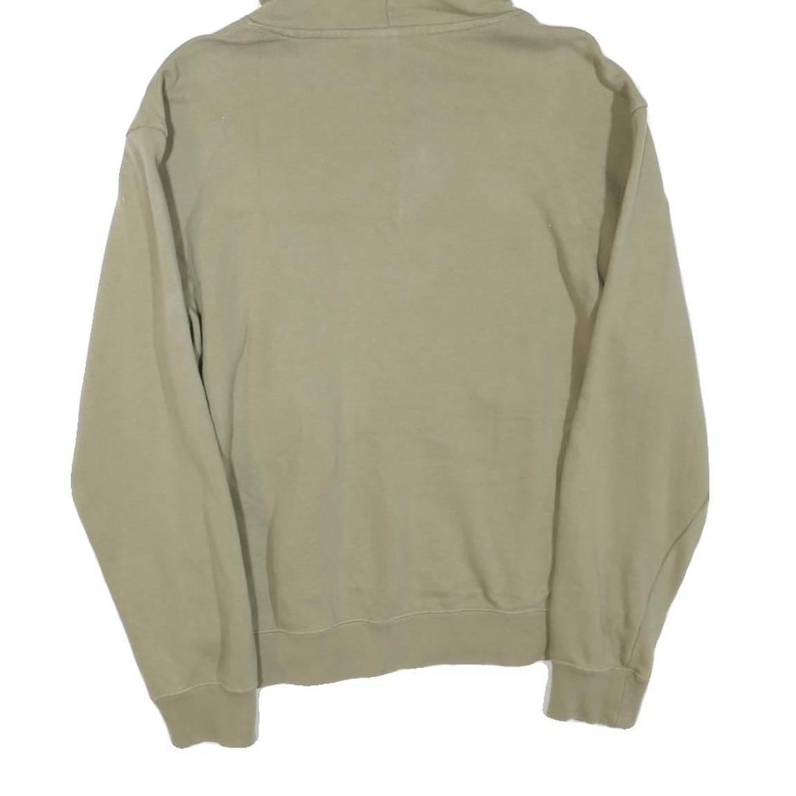 ADIDAS Womens Green ¼ Zip Hoodie S Cotton Blend Casual