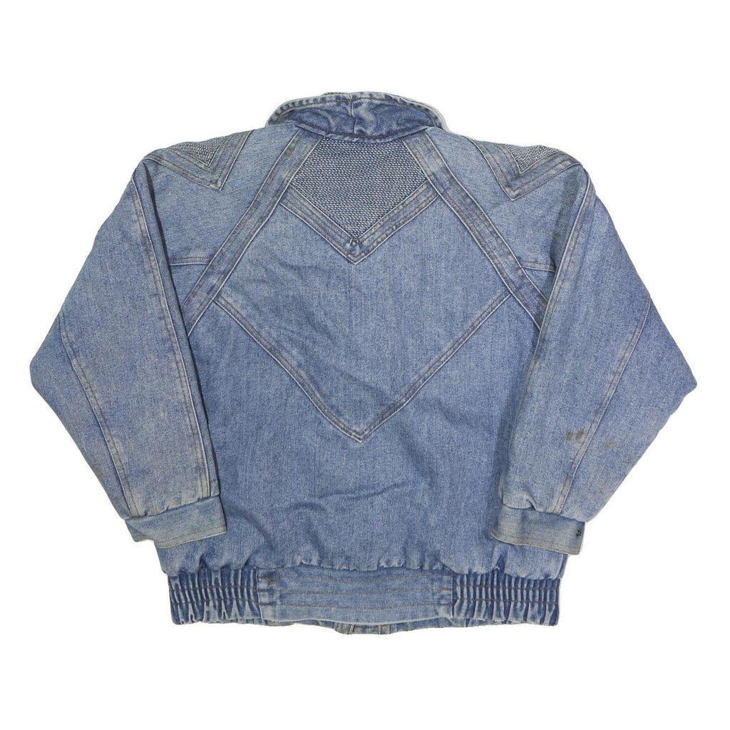 RUTH DOUGLAS Womens Blue Denim Zip Jacket M Woven Classic Stylish Casual