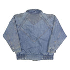 RUTH DOUGLAS Womens Blue Denim Zip Jacket M Woven Classic Stylish Casual