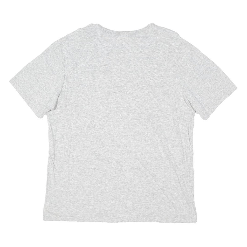 CALVIN KLEIN Mens Grey T-Shirt L Short Sleeve Crew Neck Logo Print Cotton Blend
