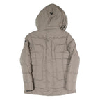 WELLENSTEYN Womens Beige Jacket M Polyester Blend Zip Hooded Plain Winter