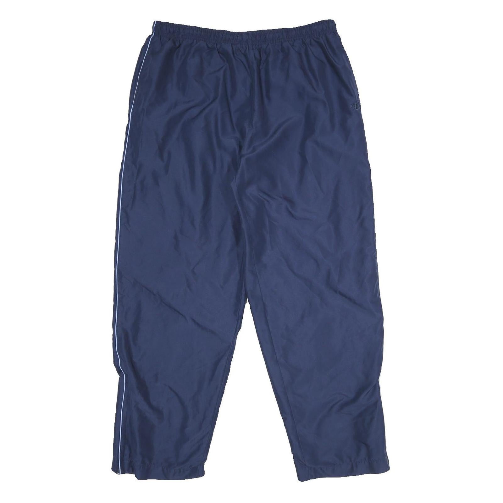 CHAMPION Mens Joggers Navy Blue XL W34 Lightweight Sportswear Elastic Waist