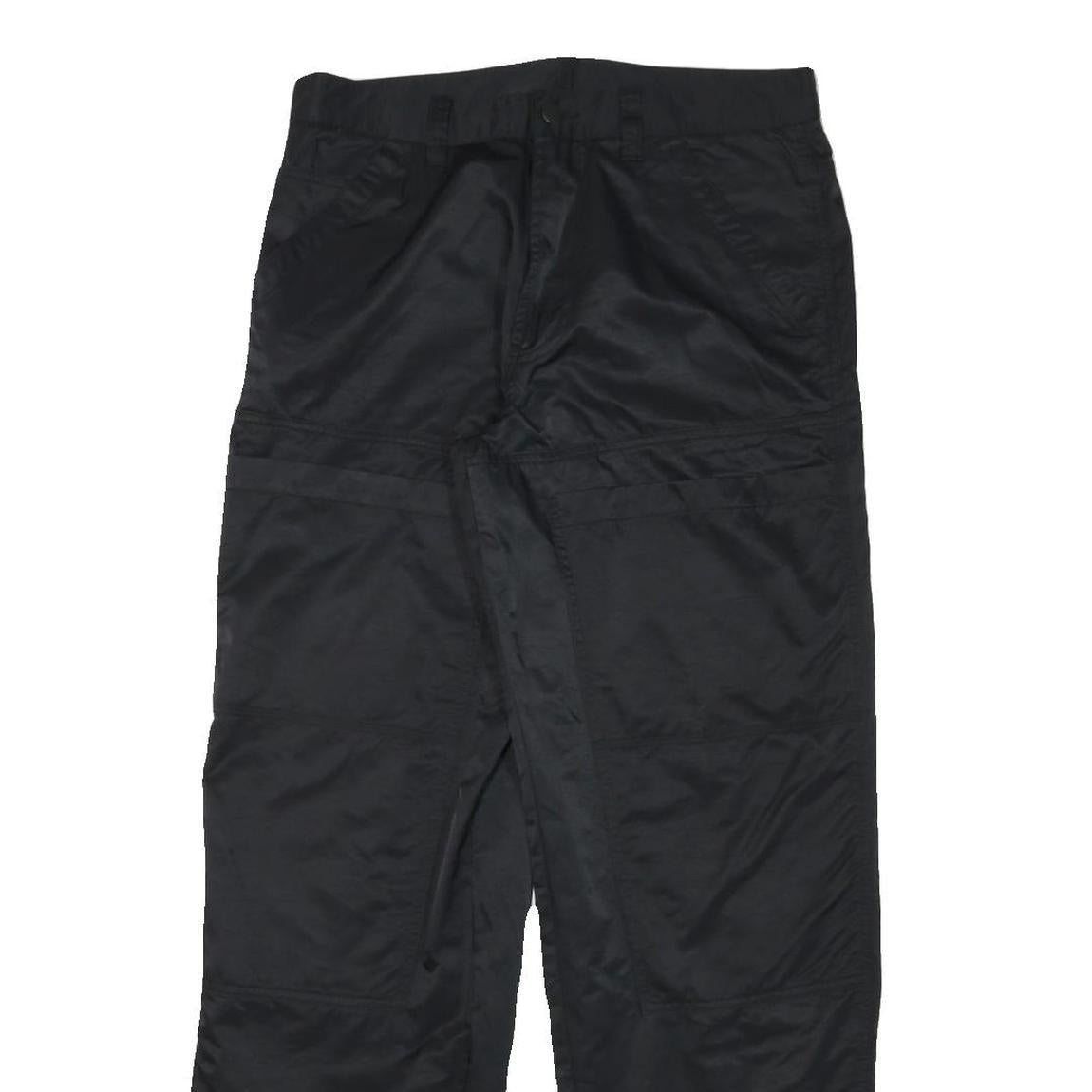 KJB Mens Polyester Blend Black Relaxed Fit Straight Trousers W32 L31 Comfortable