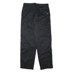 KJB Mens Polyester Blend Black Relaxed Fit Straight Trousers W32 L31 Comfortable