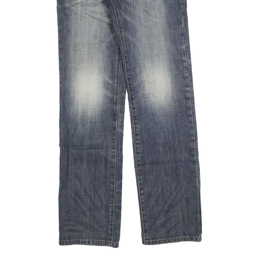 DICKIES Mens Jeans Blue Regular Straight Denim Medium W28 L32 Workwear Zip