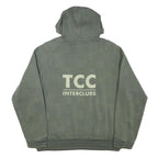 NIKE Mens Green Cotton Blend Pullover Hoodie M Reflective Dots TCC Interclubs