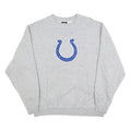 NFL Mens Grey Cotton Blend Crew Neck L Sweatshirt Horseshoe Logo Pullover