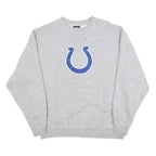 NFL Mens Grey Cotton Blend Crew Neck L Sweatshirt Horseshoe Logo Pullover