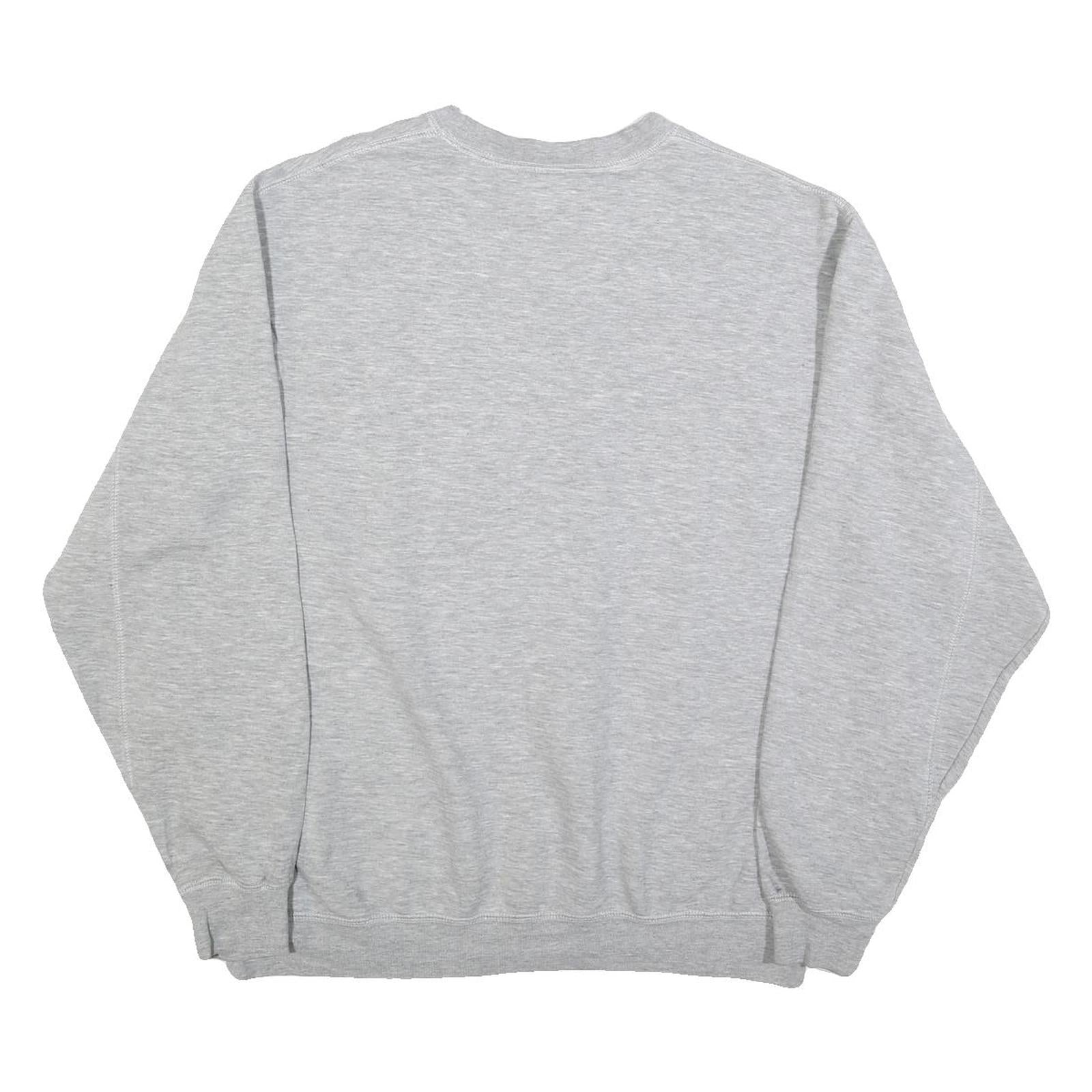 NFL Mens Grey Cotton Blend Crew Neck L Sweatshirt Horseshoe Logo Pullover